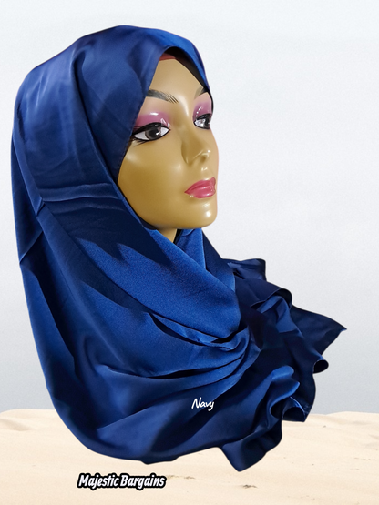VISCOSE SATIN LONG SCARF