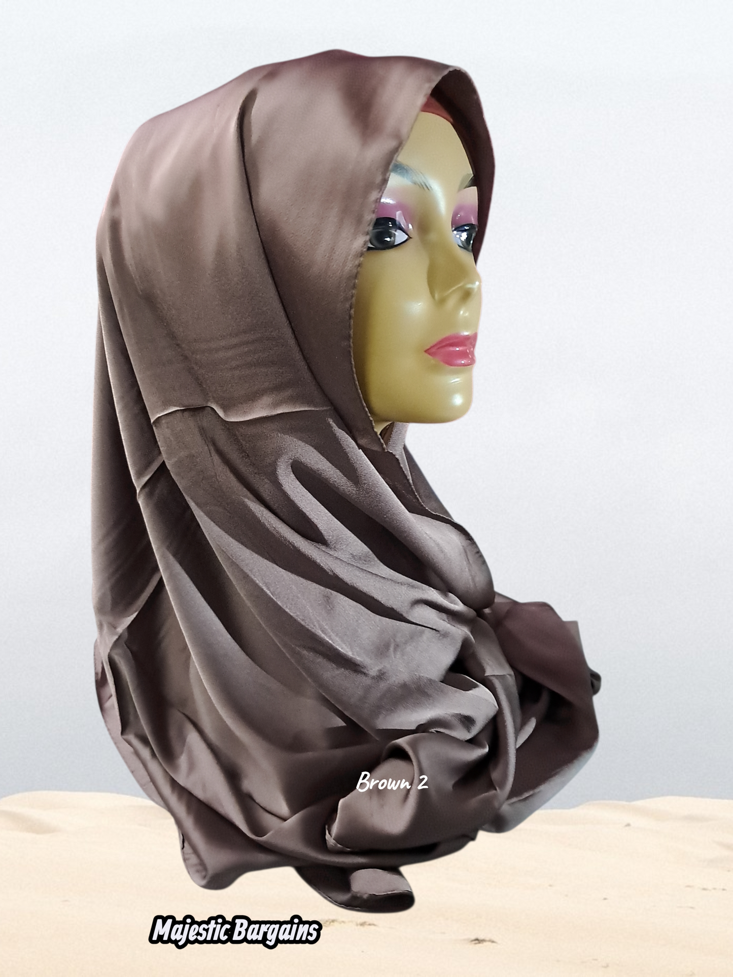 VISCOSE SATIN LONG SCARF