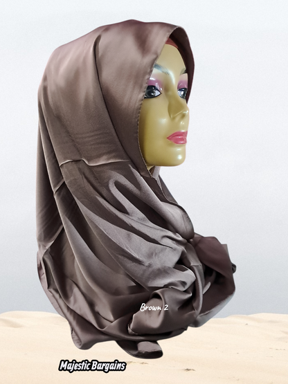 VISCOSE SATIN LONG SCARF