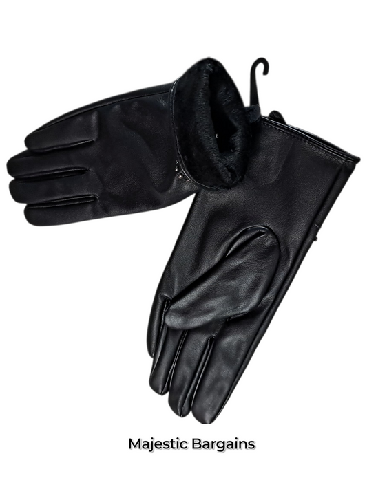 LEATHER GLOVES WITH FUR