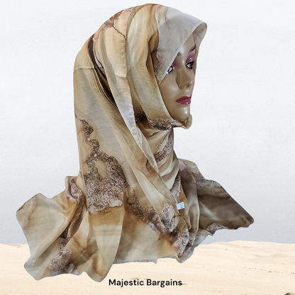 PRINTED SOFT COTTON LONG SCARF