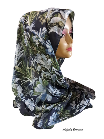 PRINTED CHIFFON SCARF