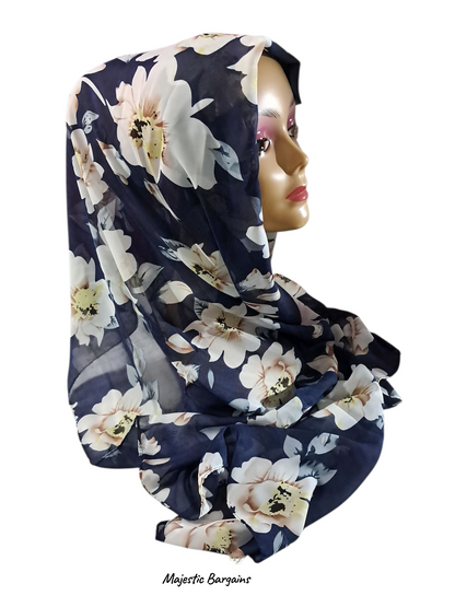 PRINTED CHIFFON SCARF