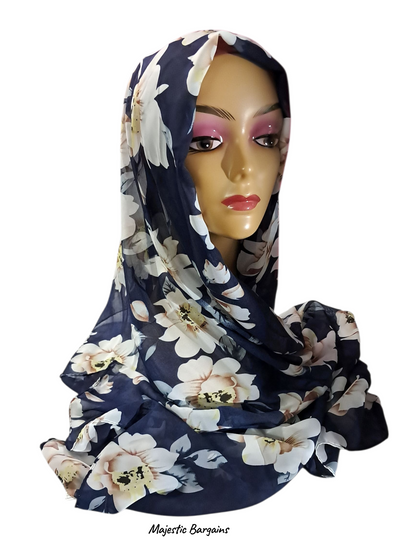 PRINTED CHIFFON SCARF