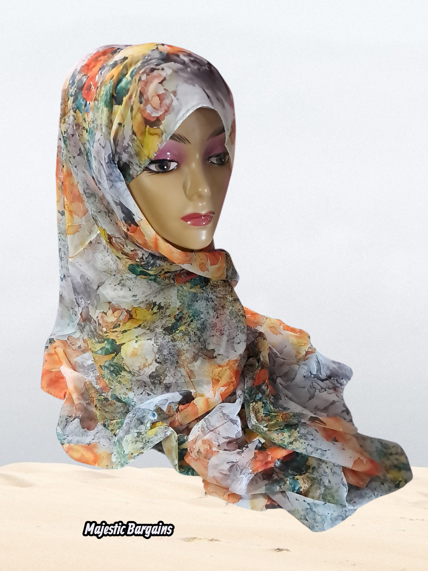 PRINTED SOFT COTTON LONG SCARF