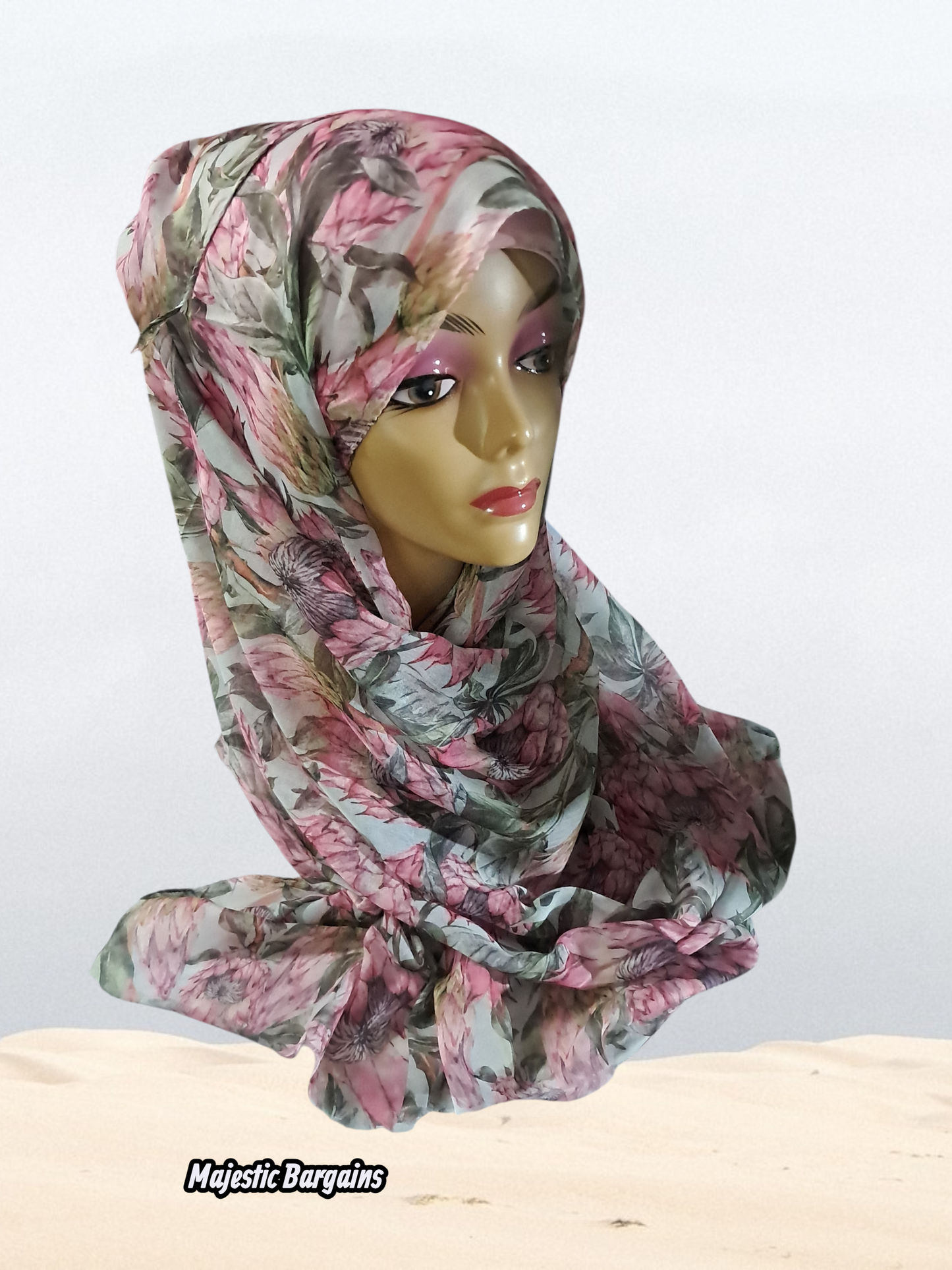 PRINTED SOFT COTTON LONG SCARF