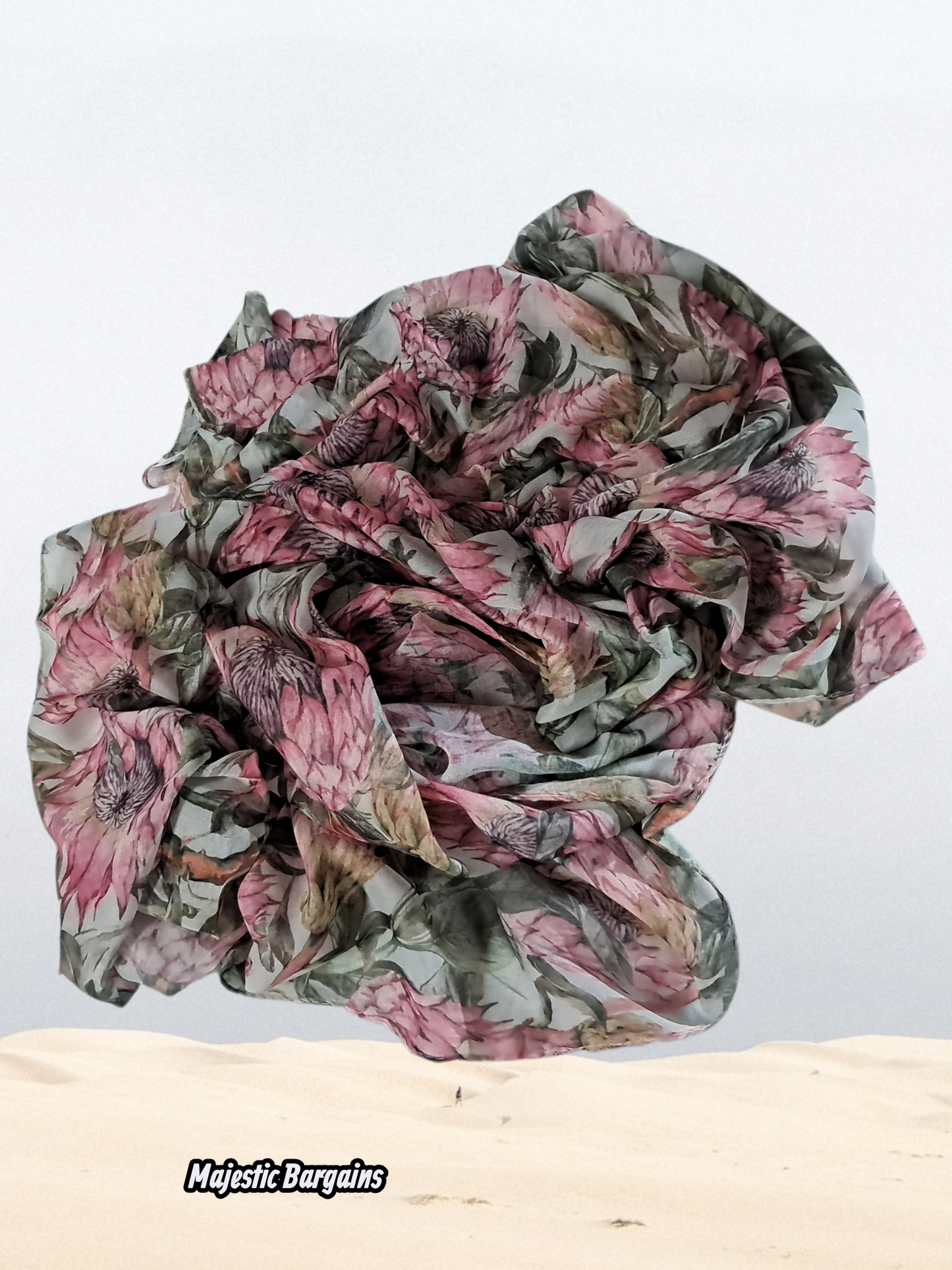 PRINTED SOFT COTTON LONG SCARF