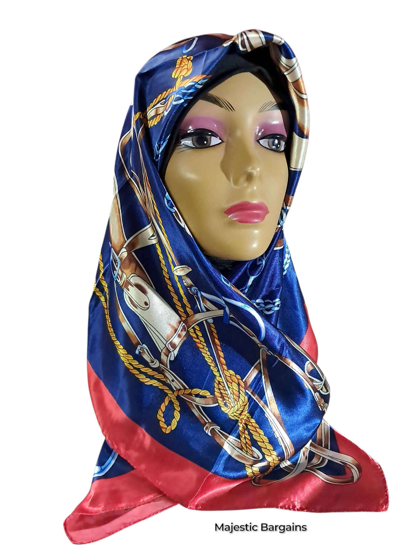 PRINTED SILK SQUARE 90X90cm
