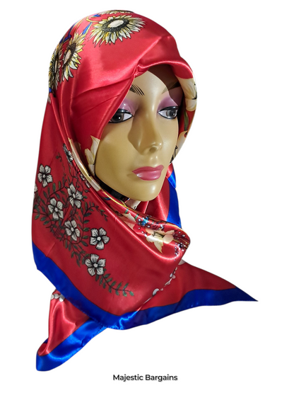 PRINTED SILK SQUARE 90X90cm