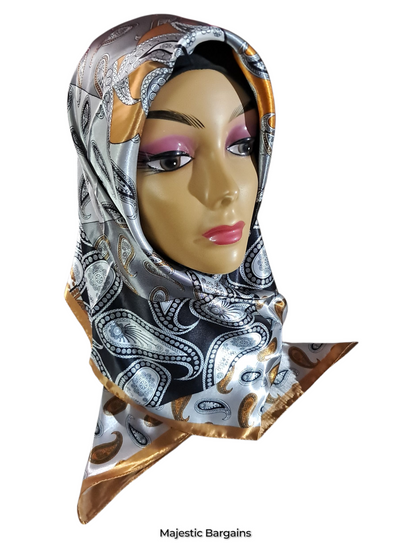 PRINTED SILK SQUARE 90X90cm