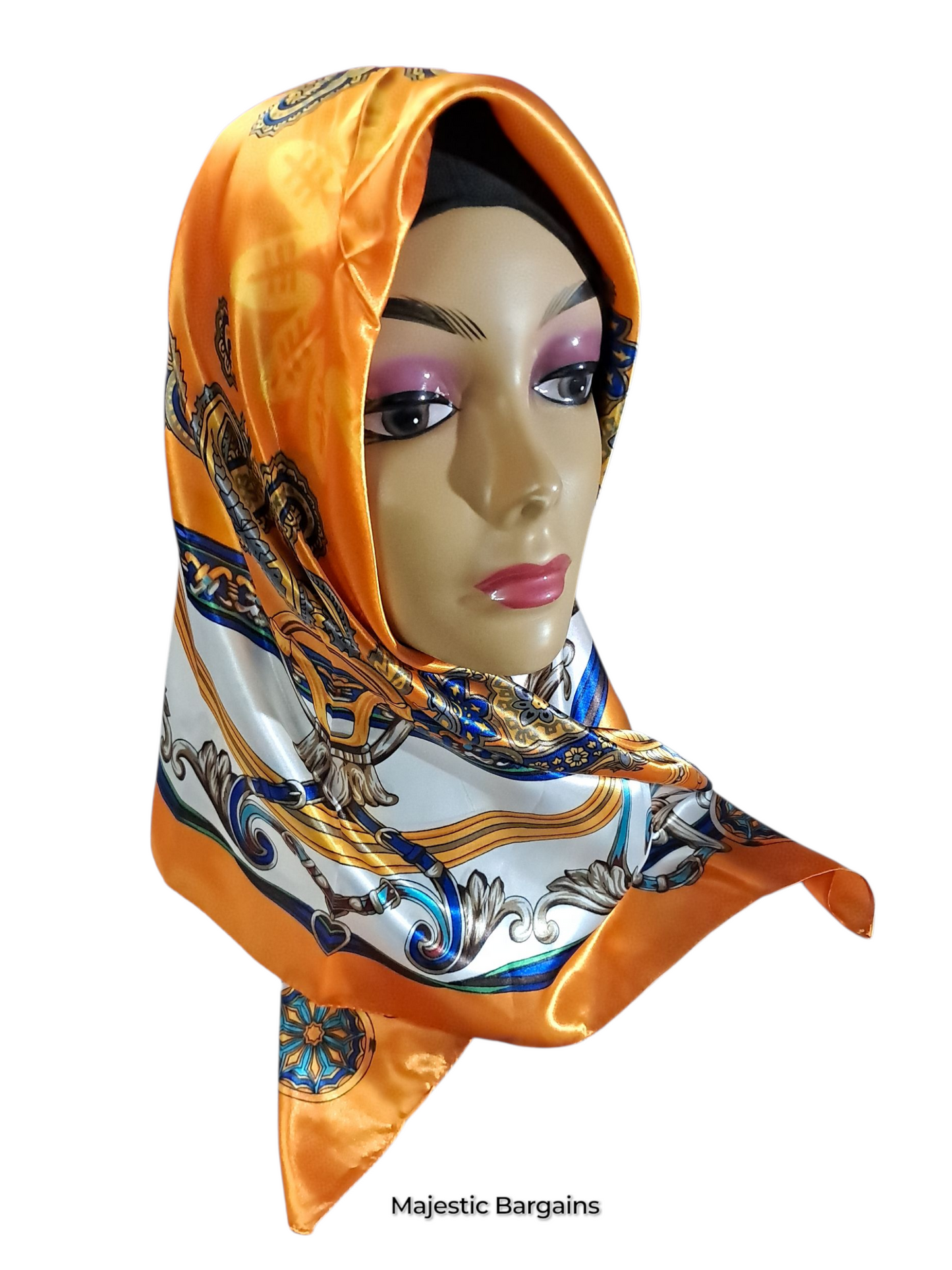 PRINTED SILK SQUARE 90X90cm