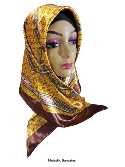 PRINTED SILK SQUARE 90X90cm