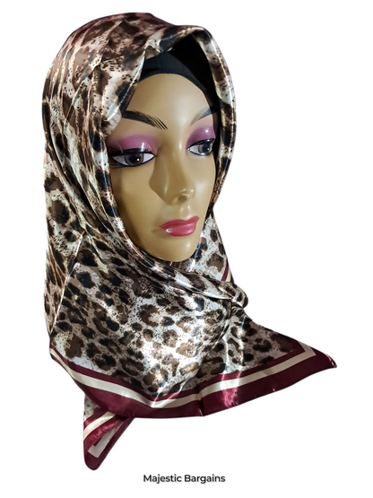 PRINTED SILK SQUARE 90X90cm