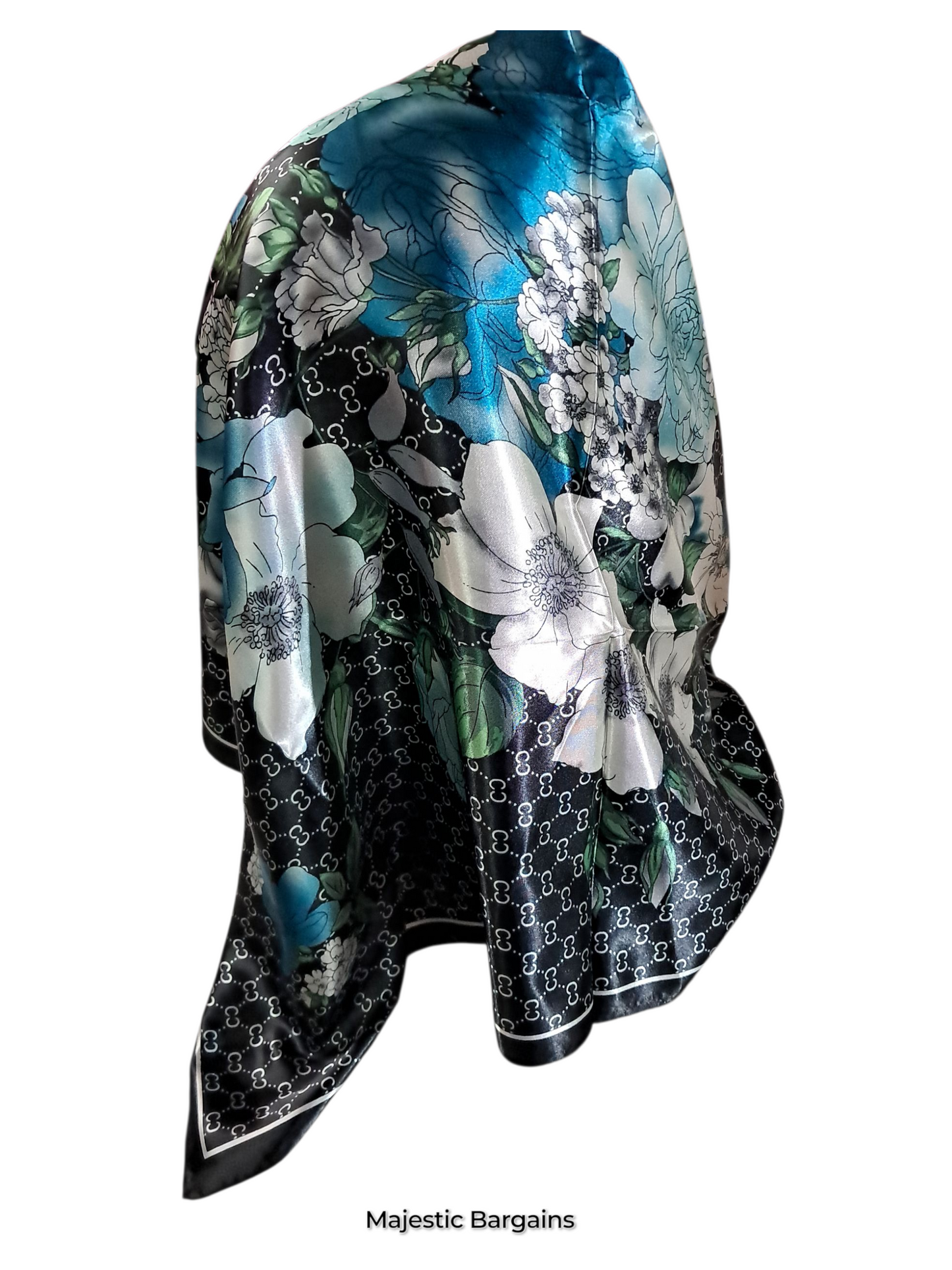 PRINTED SILK SQUARE 90X90cm