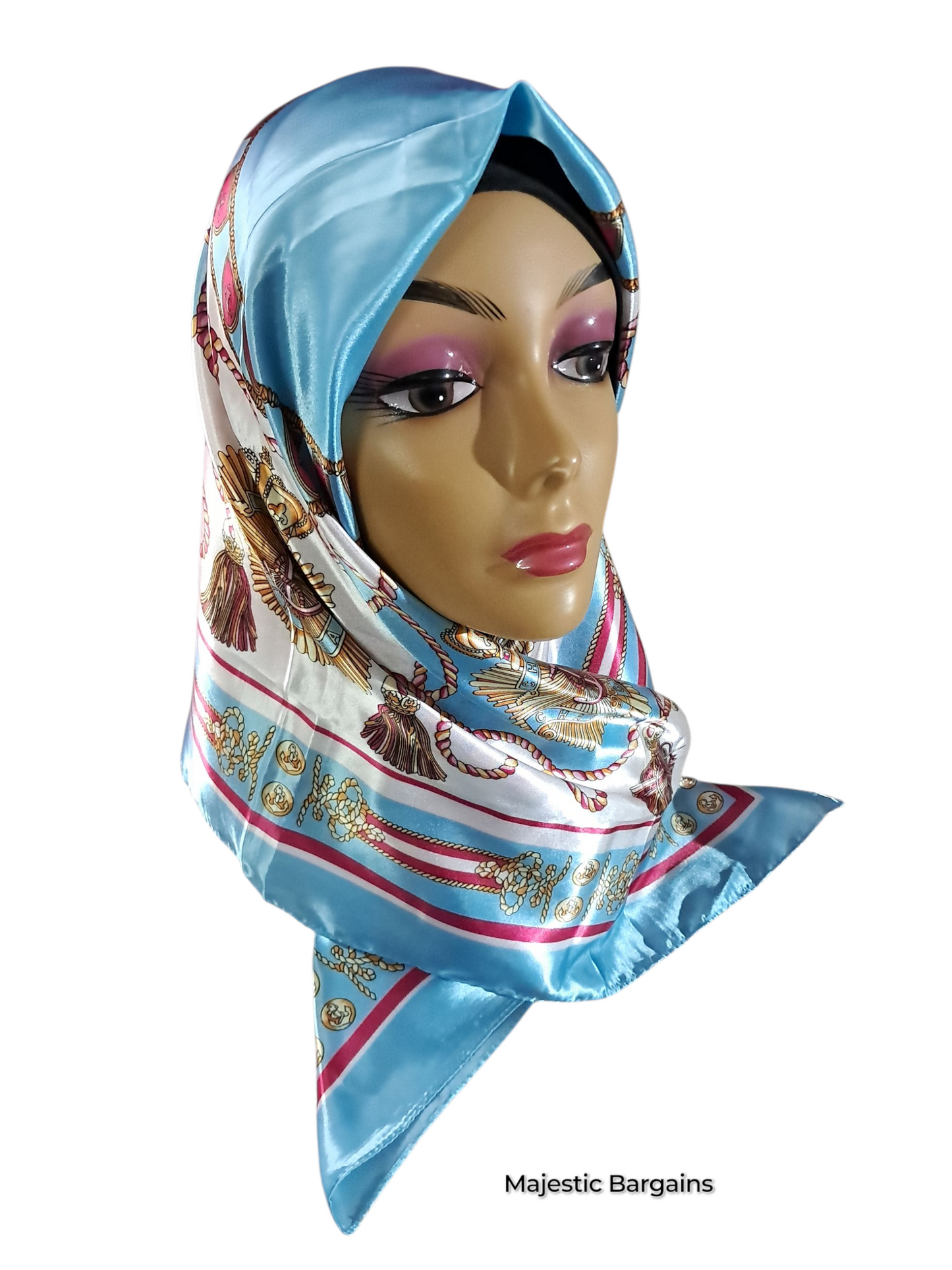 PRINTED SILK SQUARE 90X90cm