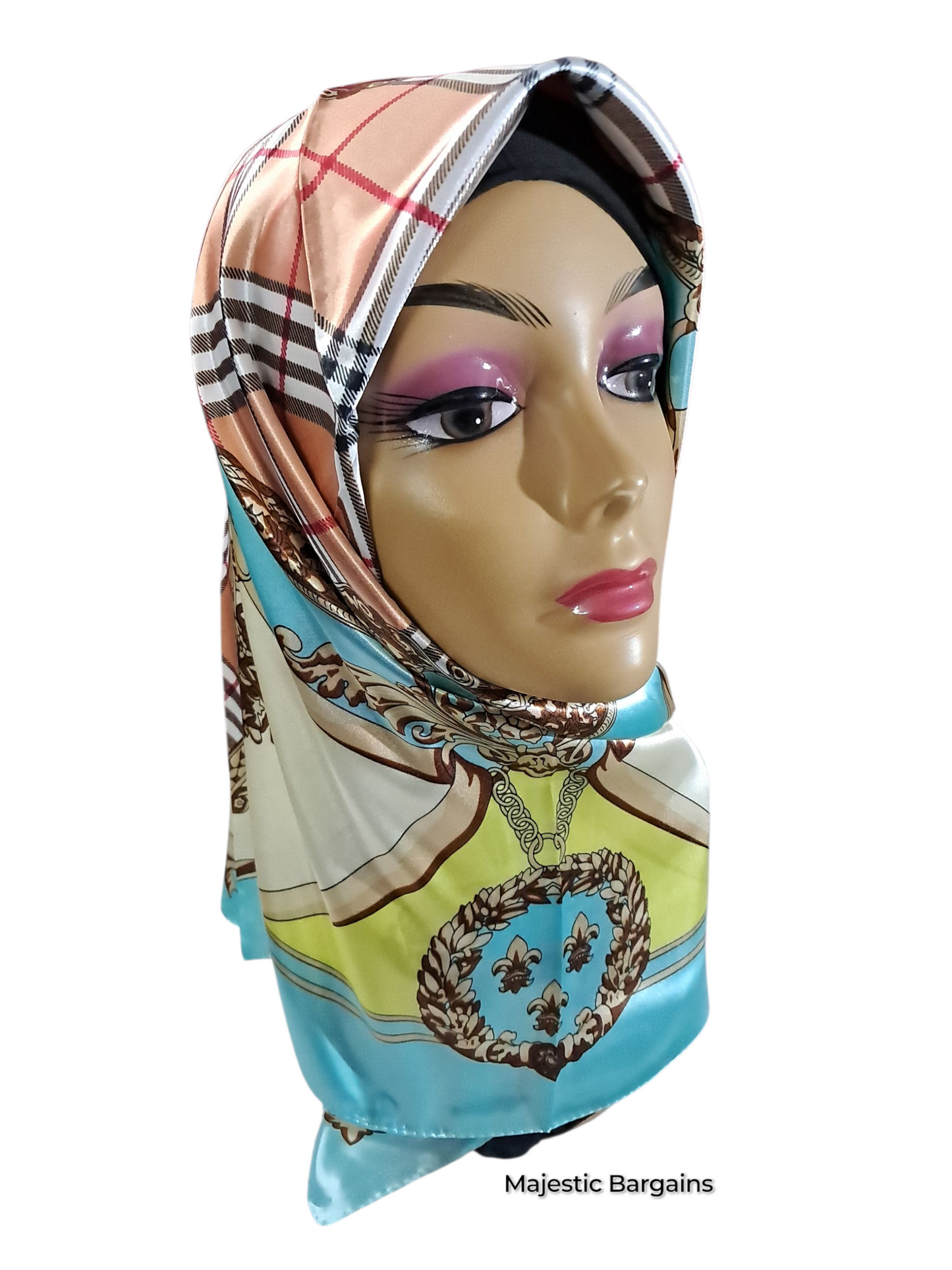 PRINTED SILK SQUARE 90X90cm