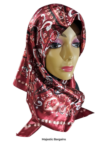 PRINTED SILK SQUARE 90X90cm