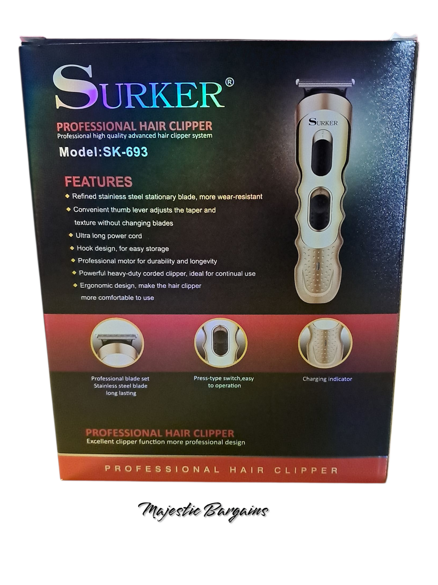 SURKER HAIR CLIPPER SET