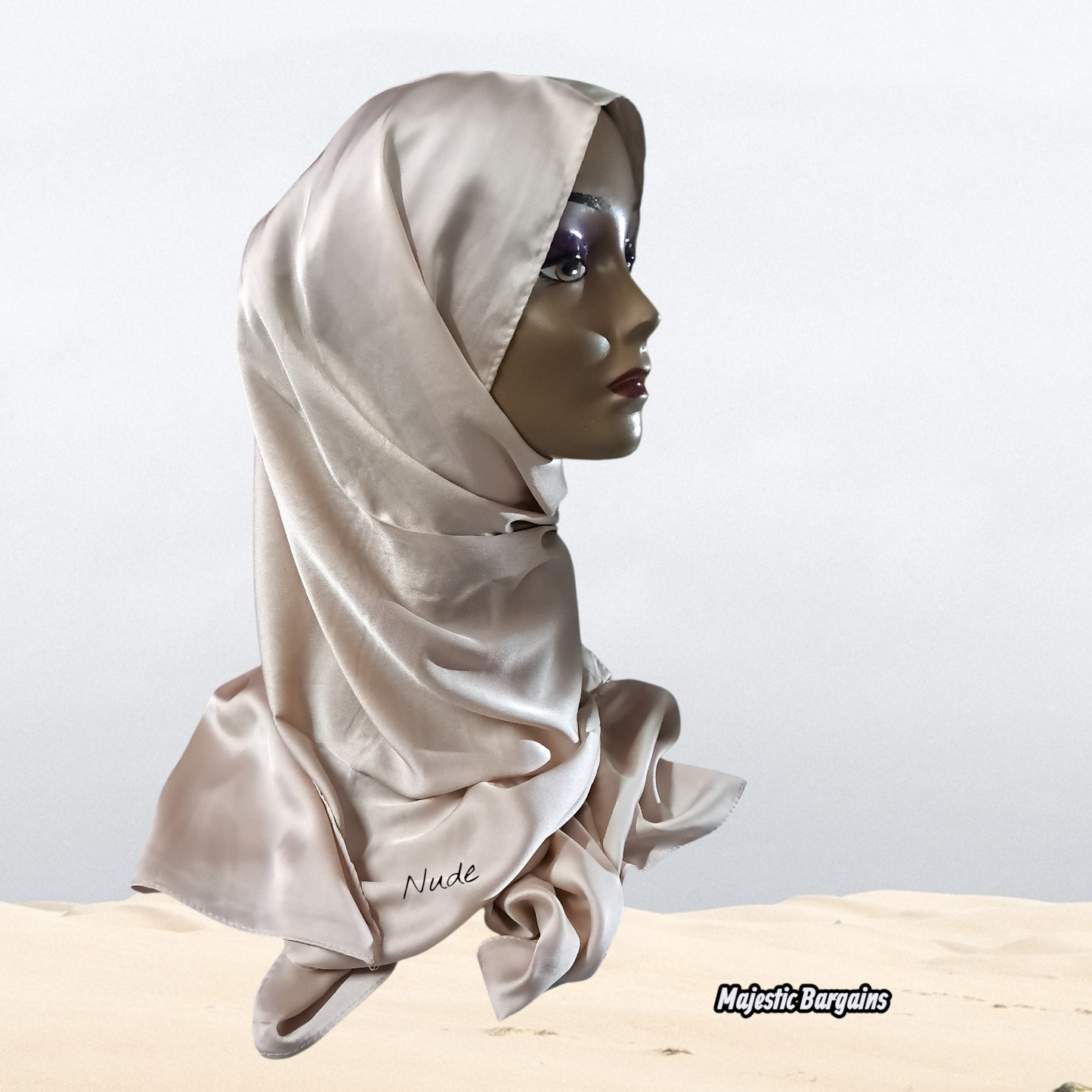 VISCOSE SATIN LONG SCARF