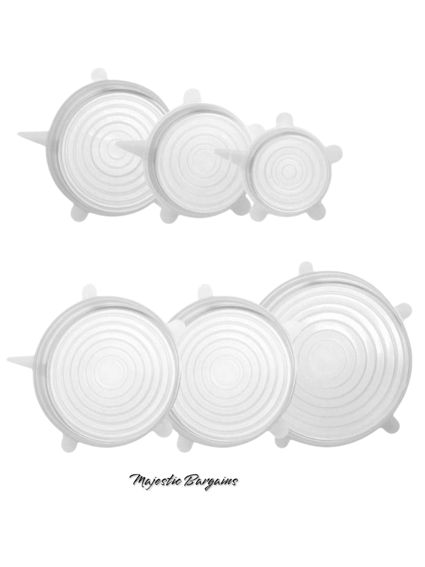 6pc SILICONE STRETCH LIDS