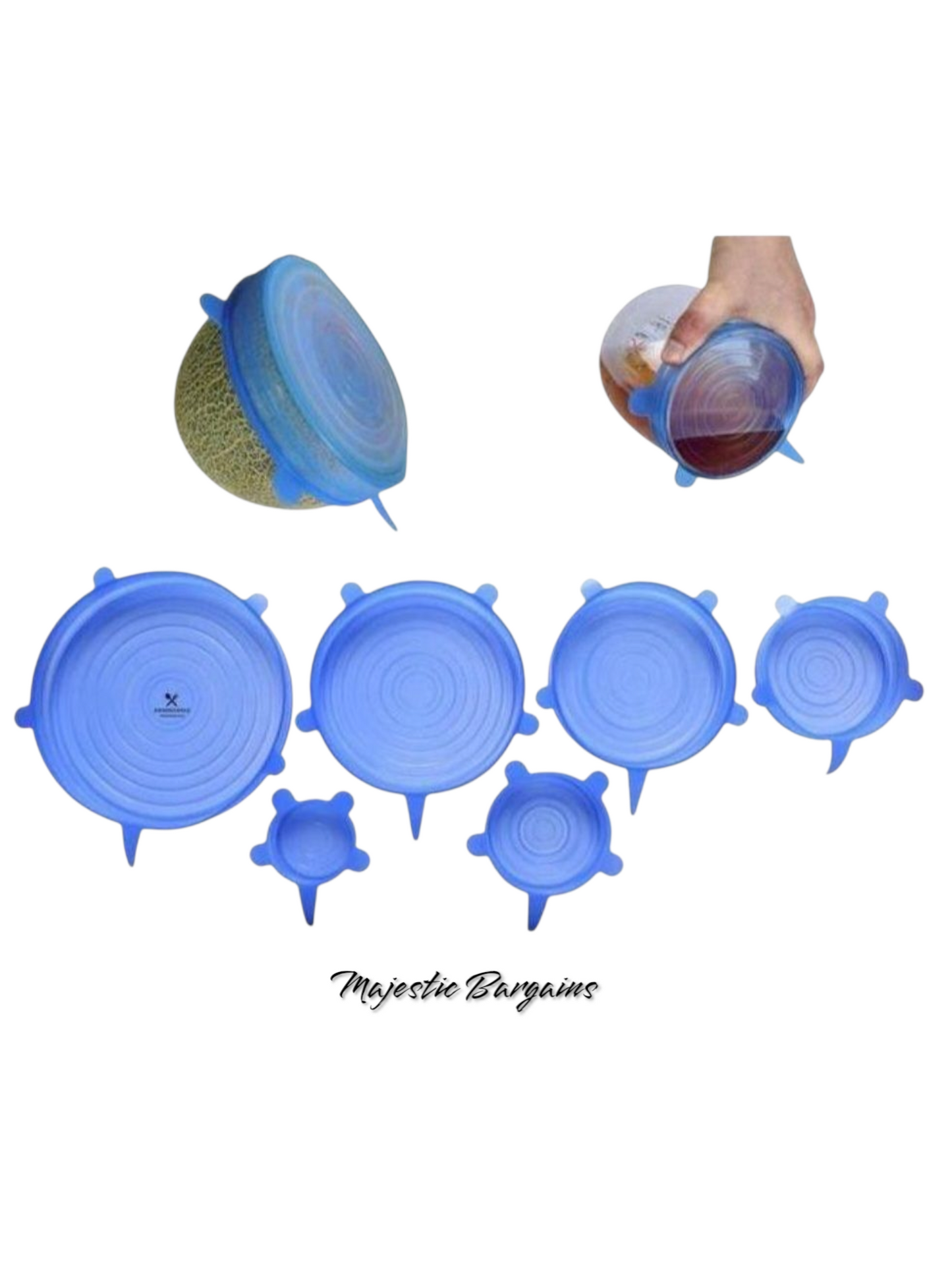 6pc SILICONE STRETCH LIDS