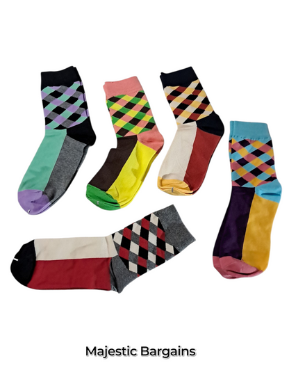 MEN'S SOCKS ("CHECK" DESIGN)