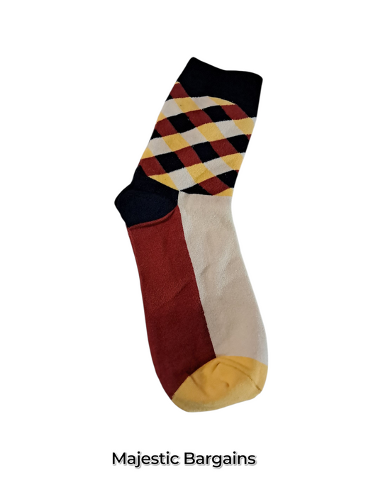 MEN'S SOCKS ("CHECK" DESIGN)