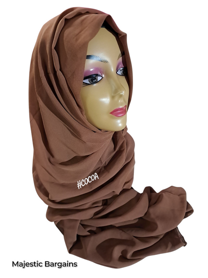 CHIFFON TIEBACK SCARF