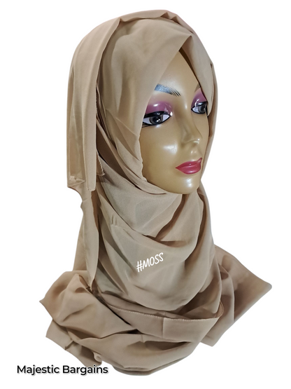 CHIFFON TIEBACK SCARF