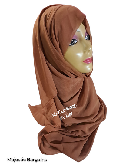 CHIFFON TIEBACK SCARF