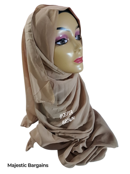 CHIFFON TIEBACK SCARF