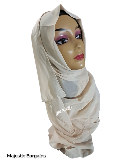 CHIFFON TIEBACK SCARF