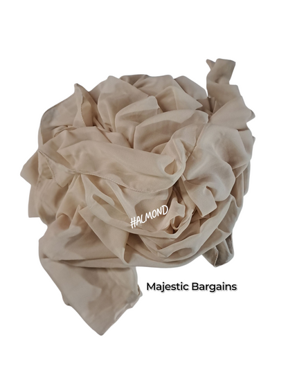 CHIFFON TIEBACK SCARF