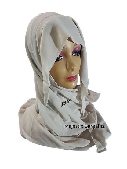 CHIFFON TIEBACK SCARF