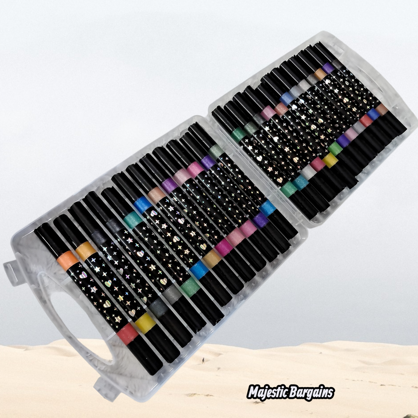 24Pc GLITTER DUAL TIP MARKERS