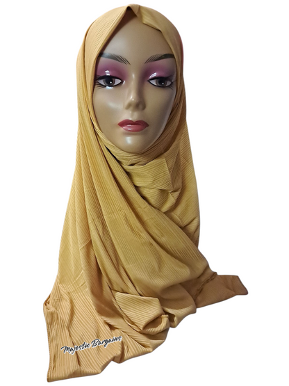 RIBBED JERSEY LONG SCARF