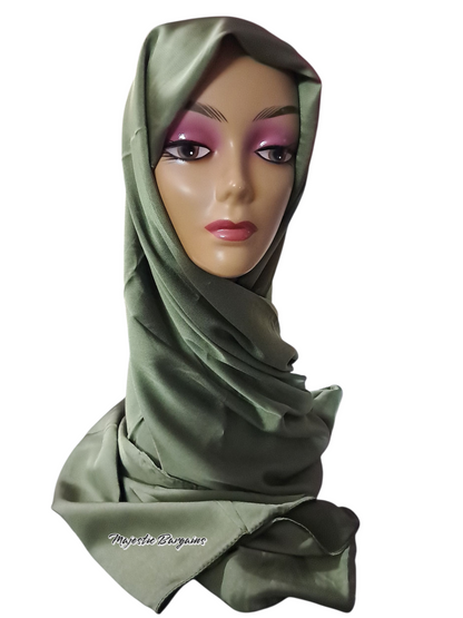 VISCOSE SATIN LONG SCARF
