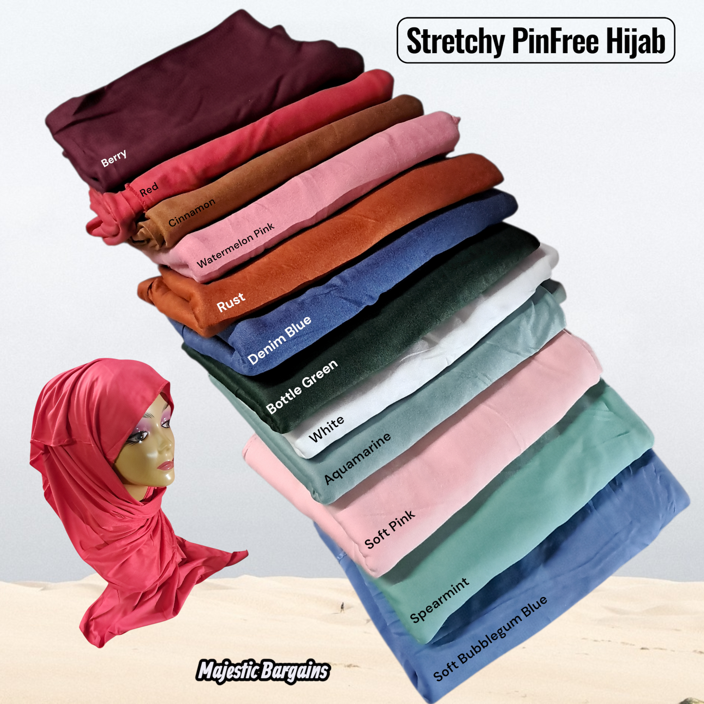 STRETCHY PIN FREE SCARF