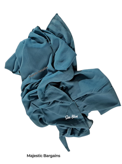 CHIFFON TIEBACK SCARF