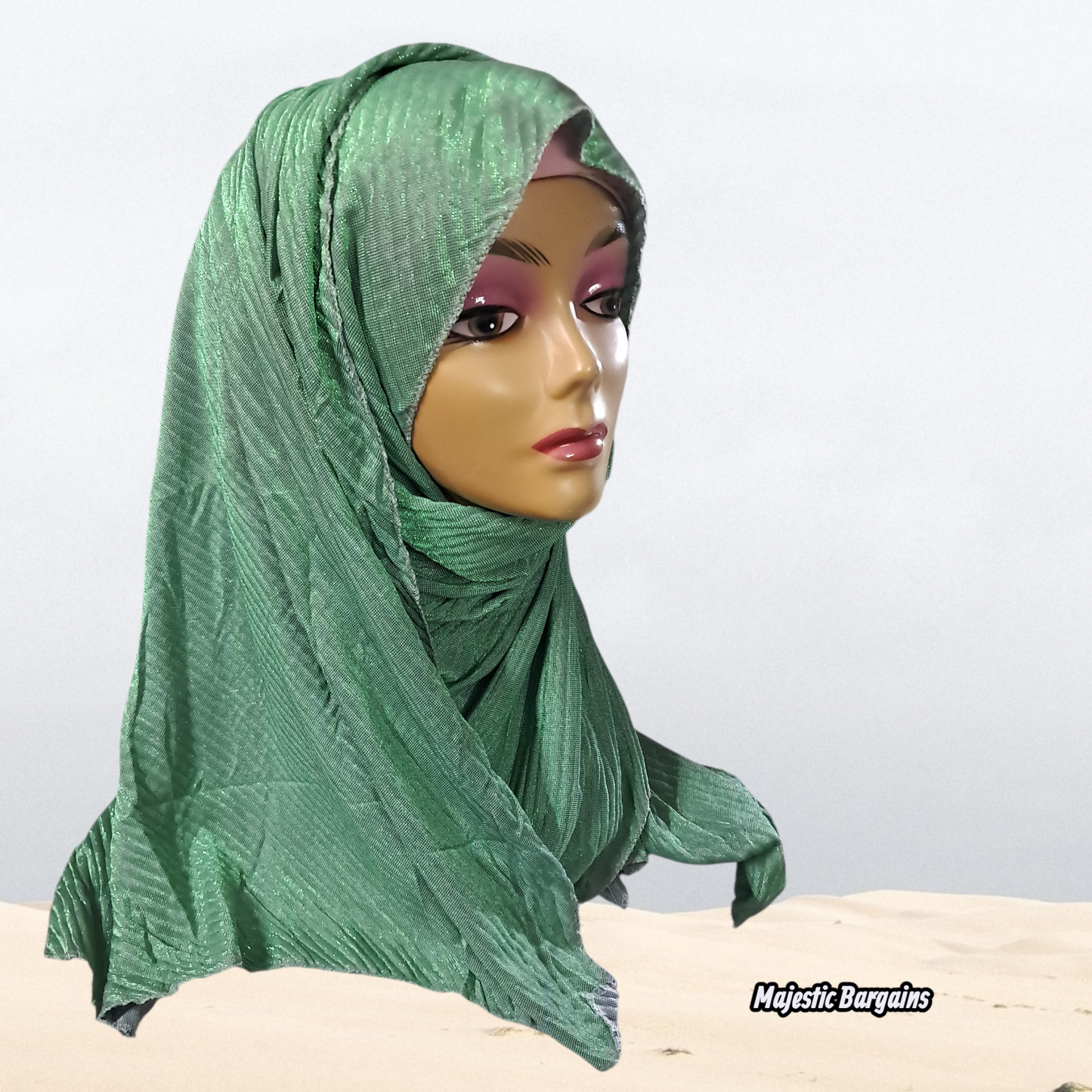 SHIMMER PLEATED SCARF