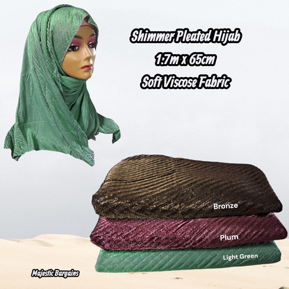 SHIMMER PLEATED SCARF