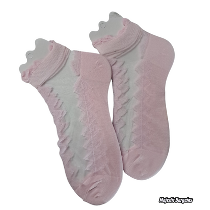 MESH-NET ANKLE SOCKS