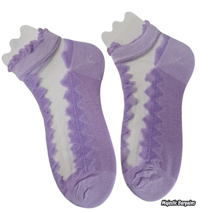 MESH-NET ANKLE SOCKS