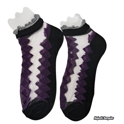 MESH-NET ANKLE SOCKS