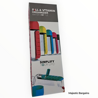 PILL ORGANIZER WATER BOTTLE 500ML