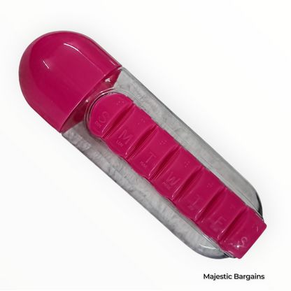 PILL ORGANIZER WATER BOTTLE 500ML