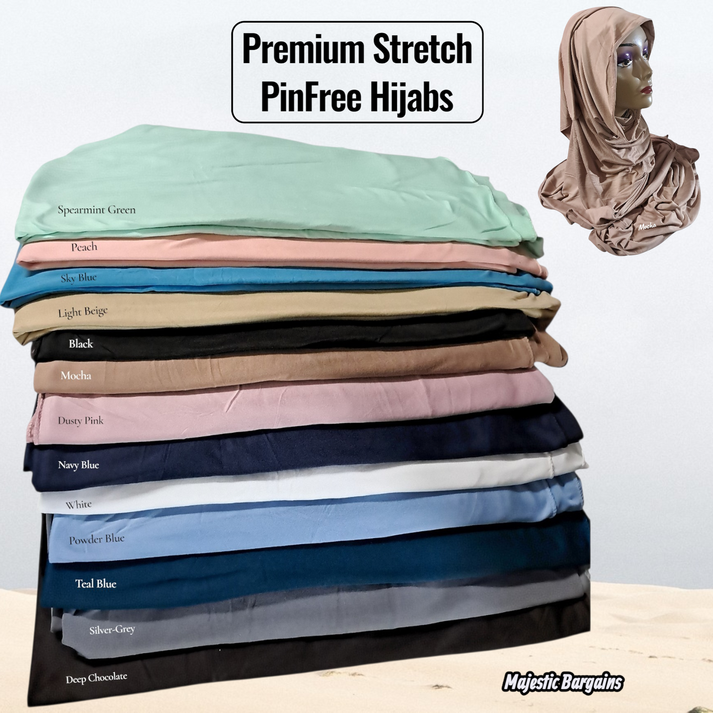 PREMIUM STRETCH JERSEY  PIN-FREE SCARF
