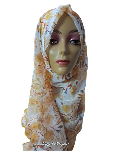 PRINTED CHIFFON SCARF