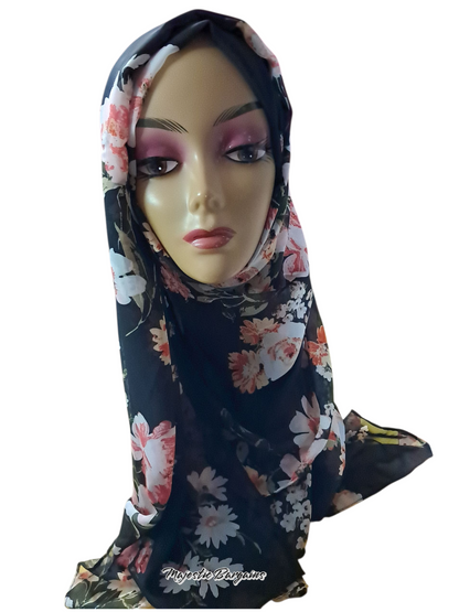 PRINTED CHIFFON SCARF