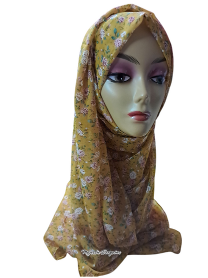 PRINTED CHIFFON SCARF